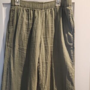 Old Navy Women's Green Pants size petite medium. some wear/pilling in one area(s